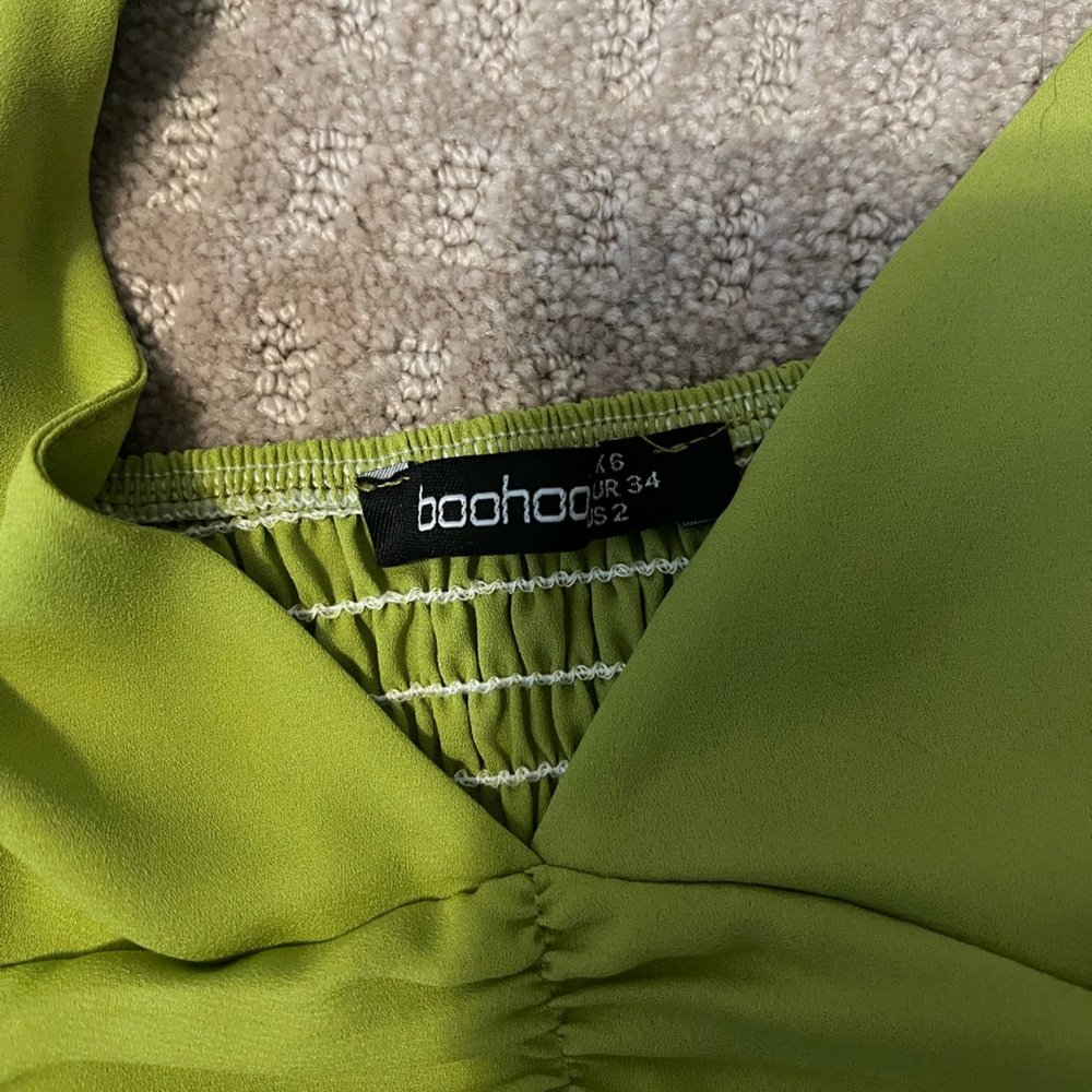 BOOHOO WOVEN RUCHED RUFFLE CAMISOLE - Picture 3 of 5